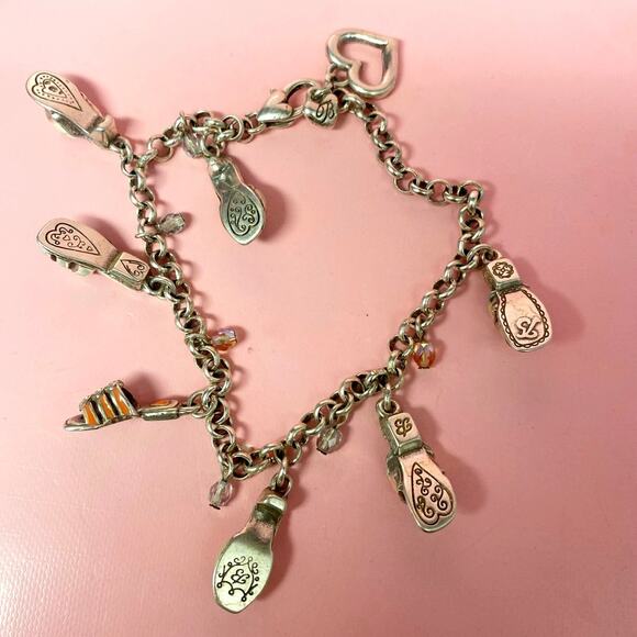 Vintage Brighton Sandals Charm Bracelet 7 Inch - Picture 6 of 6